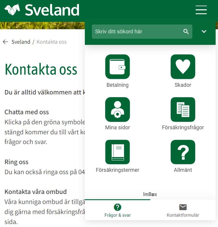 Sveland Kundtjänst - Telefon, Chatt, Kontakt - Kontakta Kundservice